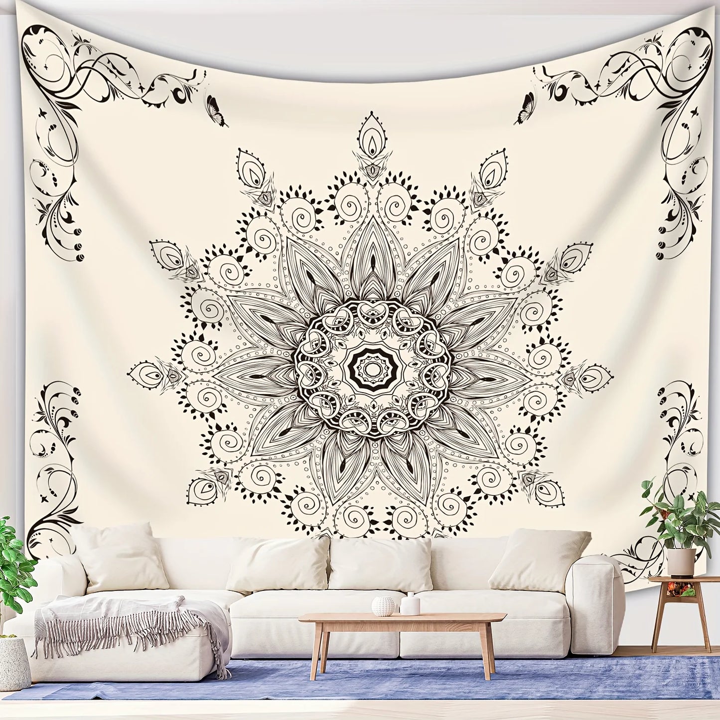 Bohemian Mandala Tapestry Wall Hanging