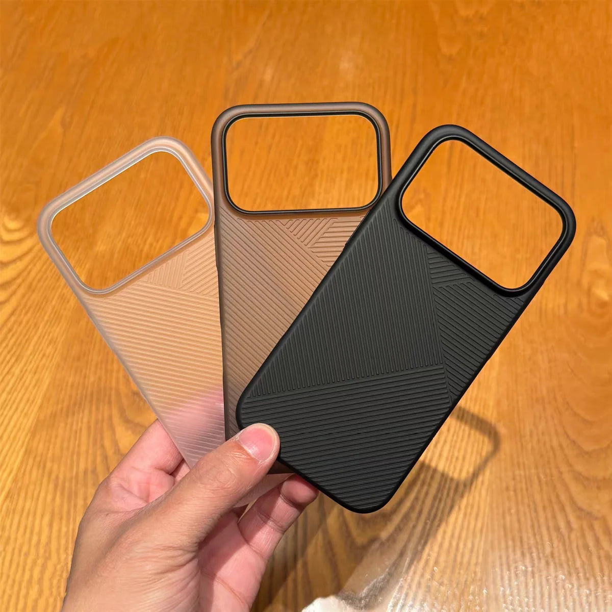 Matte Geometric Texture Phone Case